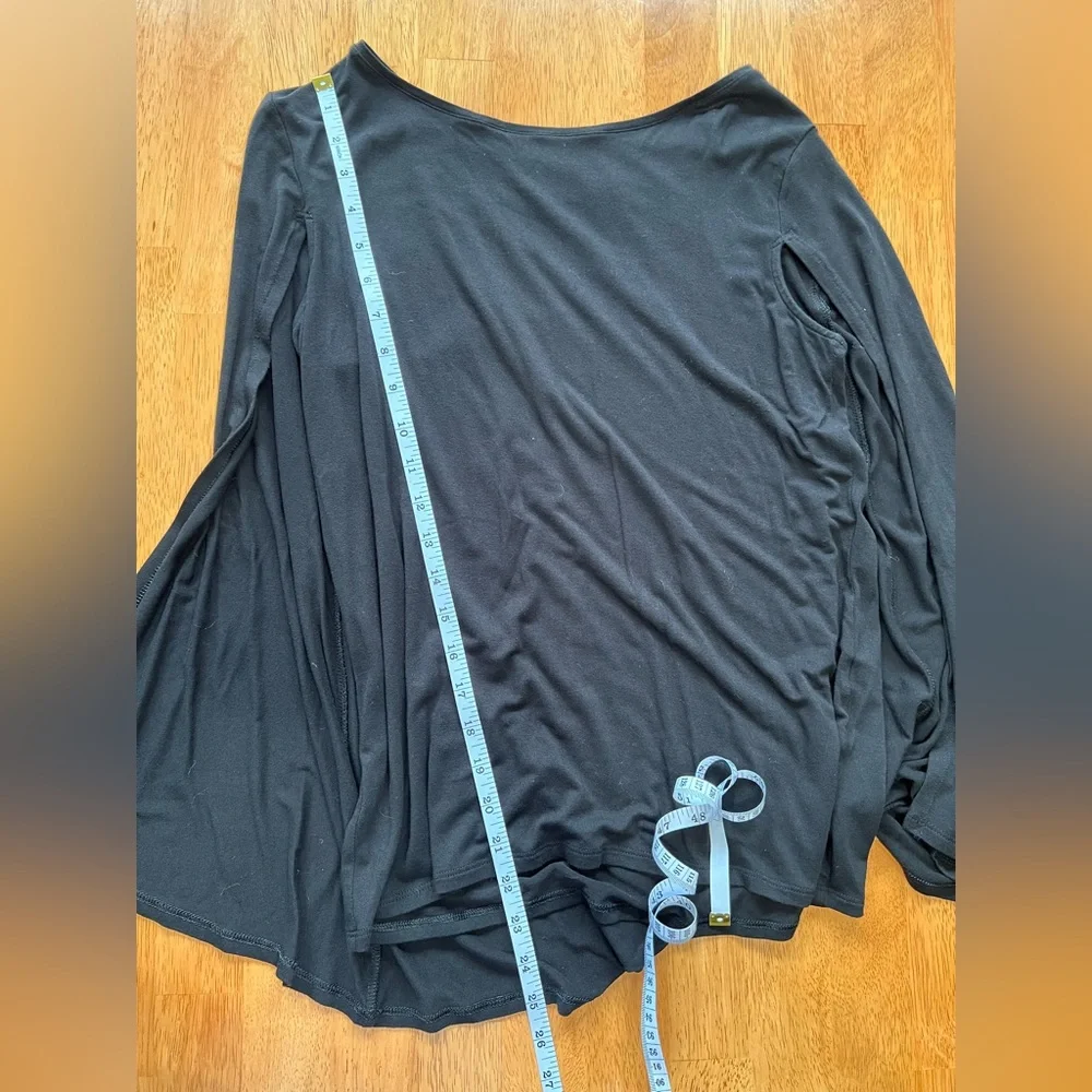 Chico’s black sleeveless top with attached cape! - Picture 3 of 6